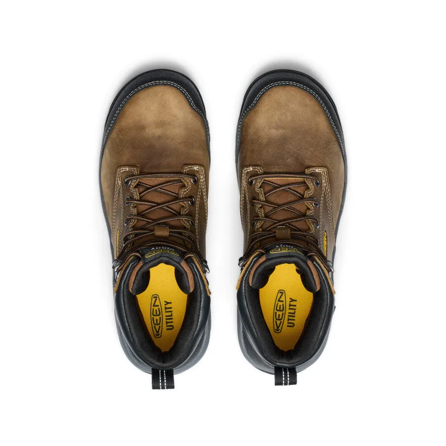 Men's Evanston 6" Waterproof Boot INT MET (Carbon Toe)  |  Bison/Black KEEN
