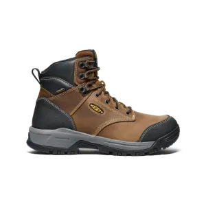 Men's Evanston 6" Waterproof Boot (Soft Toe)  |  Bison/Black KEEN