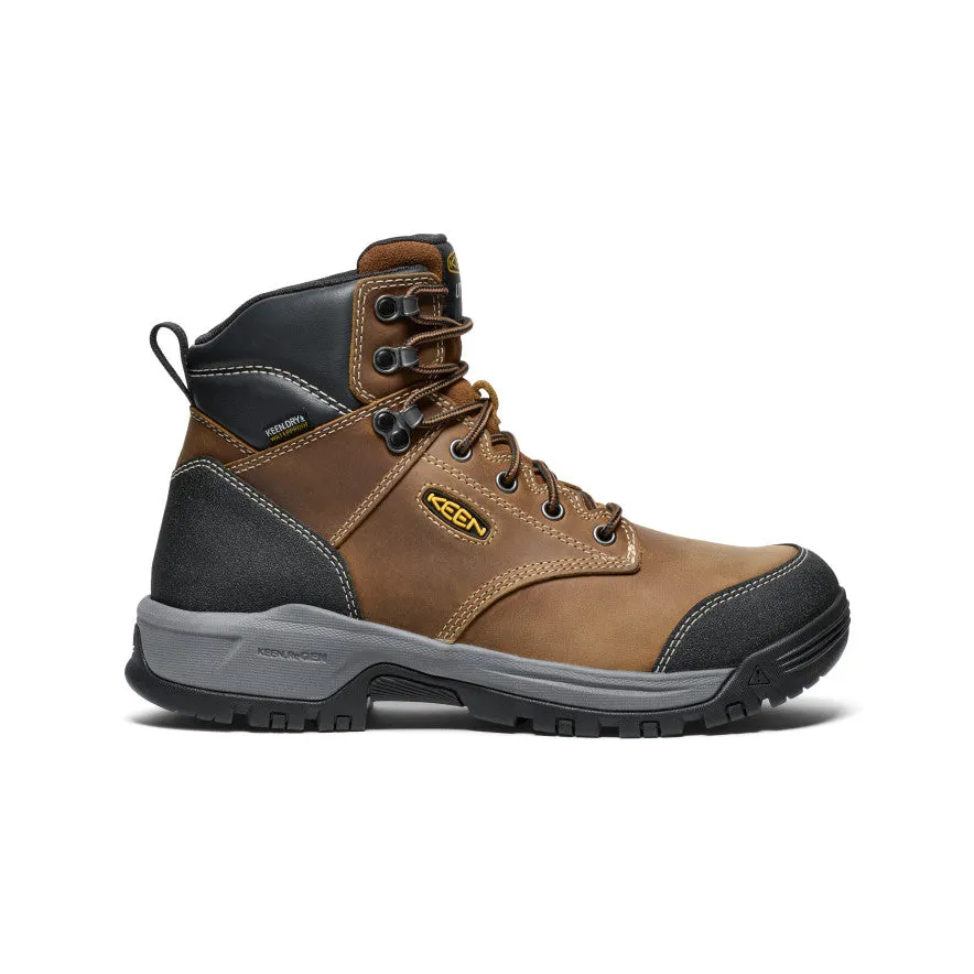 Men's Evanston 6" Waterproof Boot (Soft Toe)  |  Bison/Black KEEN