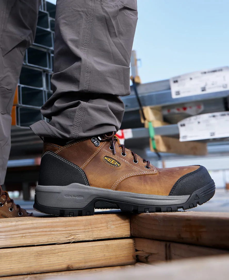 Men's Evanston 6" Waterproof Boot (Soft Toe)  |  Bison/Black KEEN