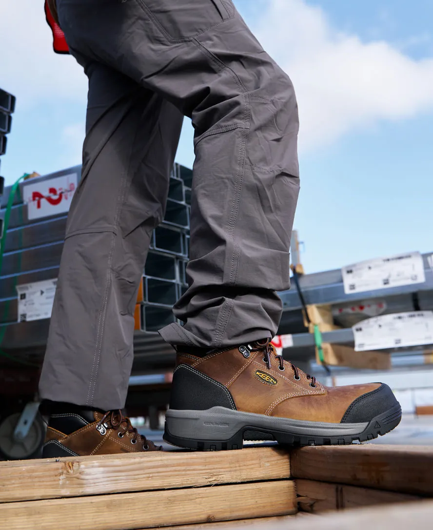 Men's Evanston 8" Insulated Waterproof Boot (Soft Toe)  |  Bison/Black KEEN