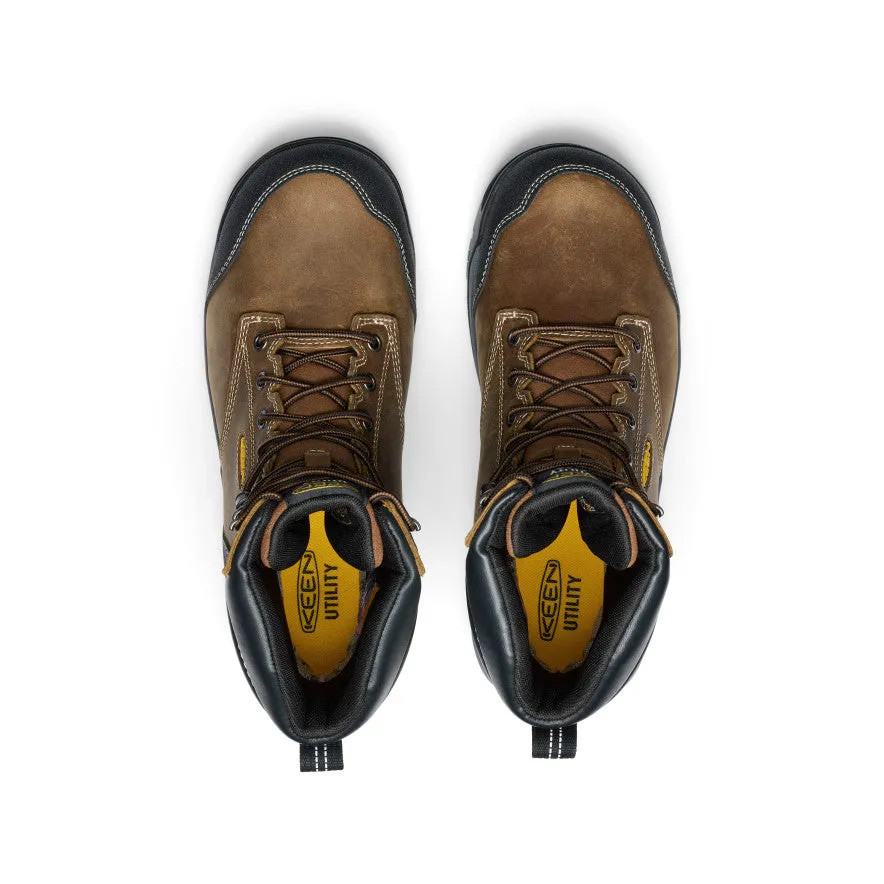 Men's Evanston 8" Insulated Waterproof Boot (Soft Toe)  |  Bison/Black KEEN