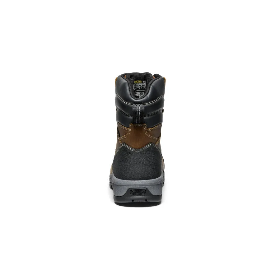 Men's Evanston 8" Insulated Waterproof Boot (Soft Toe)  |  Bison/Black KEEN