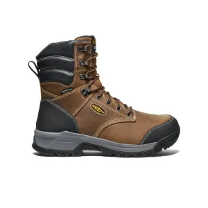 Men's Evanston 8" Insulated Waterproof Boot (Soft Toe)  |  Bison/Black KEEN