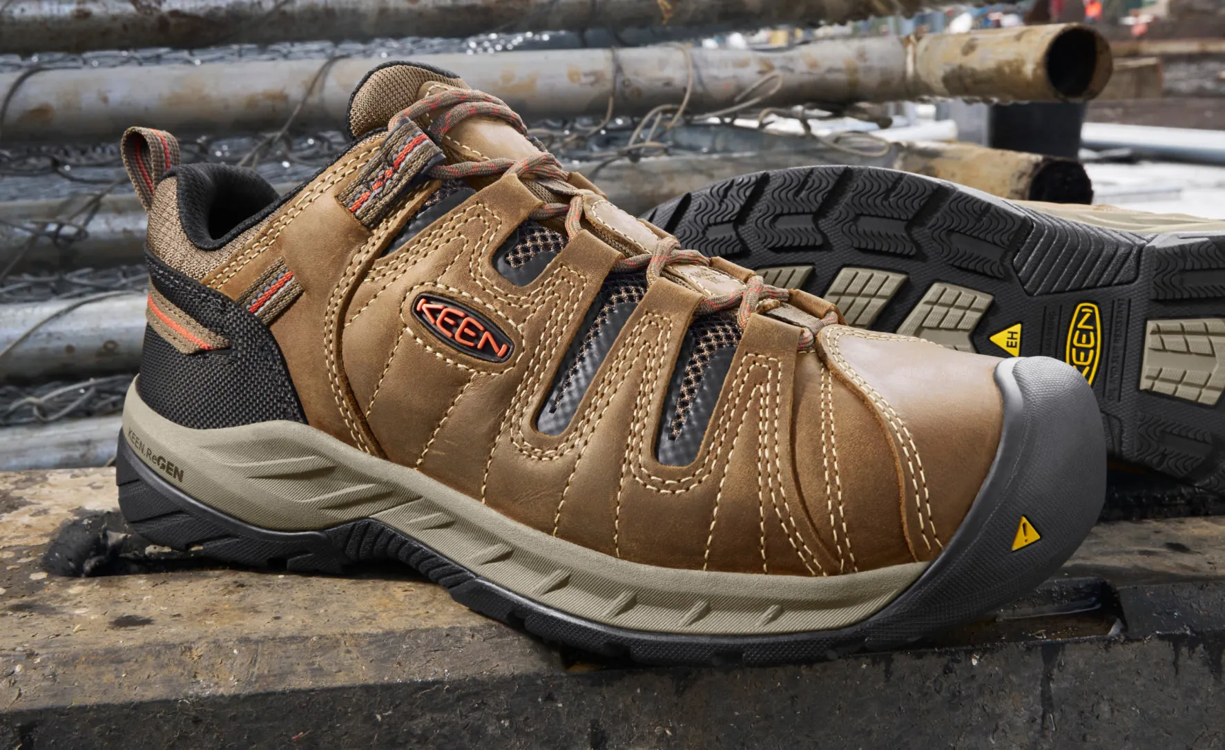 Men's Flint II (Steel Toe)  |  Gargoyle/Paloma KEEN