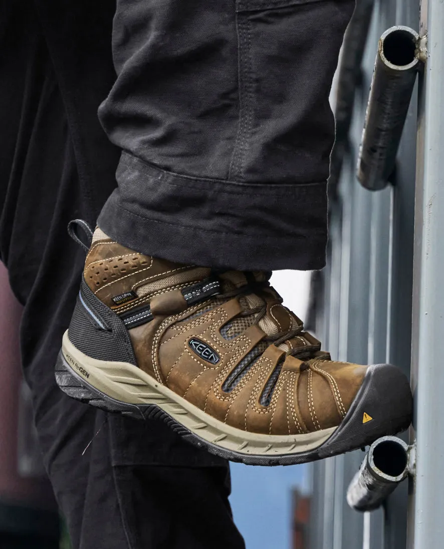 Men's Flint II Waterproof Boot (Steel Toe)  |  Cascade Brown/Orion Blue KEEN