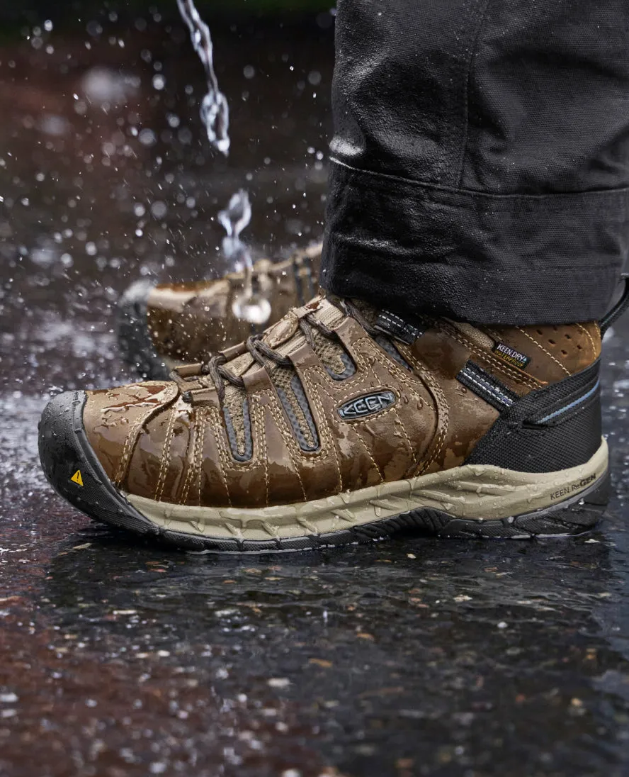 Men's Flint II Waterproof Boot (Steel Toe)  |  Cascade Brown/Orion Blue KEEN