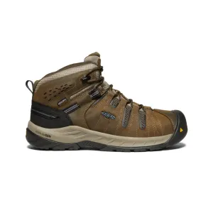 Men's Flint II Waterproof Boot (Steel Toe)  |  Cascade Brown/Orion Blue KEEN