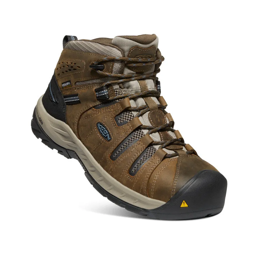 Men's Flint II Waterproof Boot (Steel Toe)  |  Cascade Brown/Orion Blue KEEN