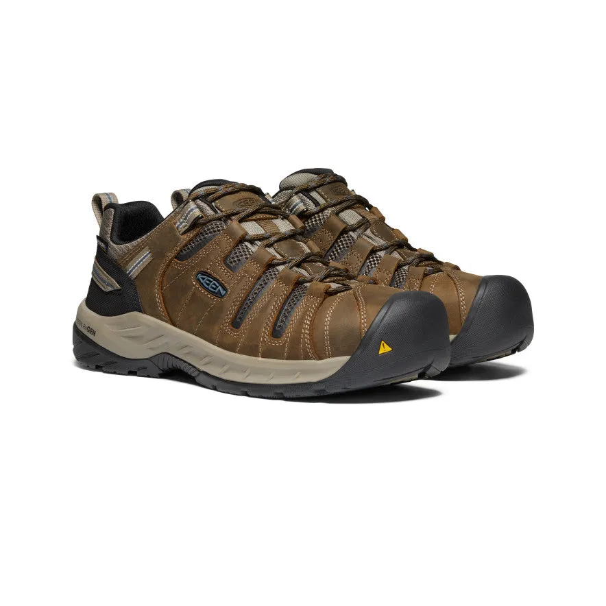 Men's Flint II Waterproof (Steel Toe)  |  Cascade Brown/Orion Blue KEEN