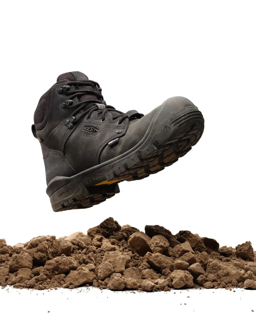 Men's Independence 6" Waterproof Boot (Soft Toe)  |  Black/Black KEEN