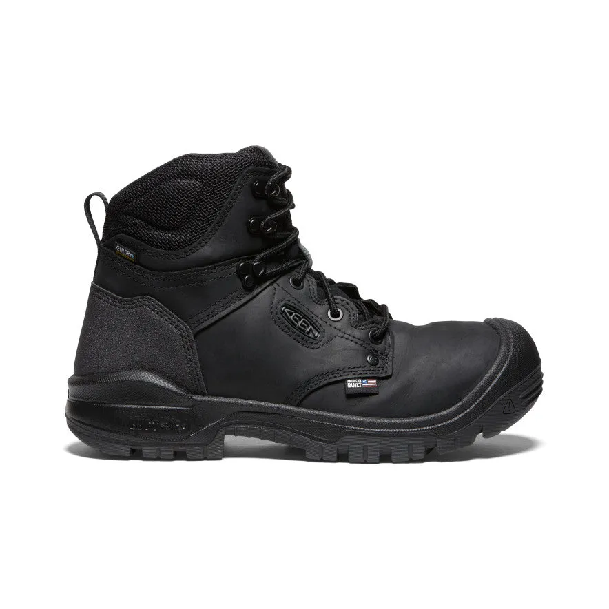 Men's Independence 6" Waterproof Boot (Soft Toe)  |  Black/Black KEEN