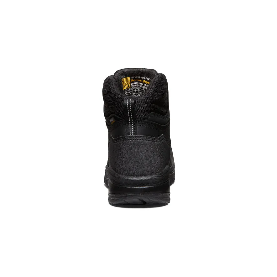 Men's Independence 6" Waterproof Boot (Soft Toe)  |  Black/Black KEEN