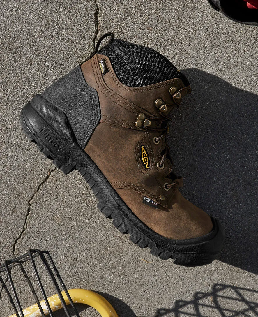Men's Independence 6" Waterproof Boot (Soft Toe)  |  Dark Earth/Black KEEN