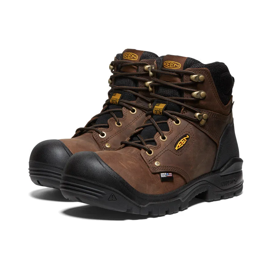 Men's Independence 6" Waterproof Boot (Soft Toe)  |  Dark Earth/Black KEEN