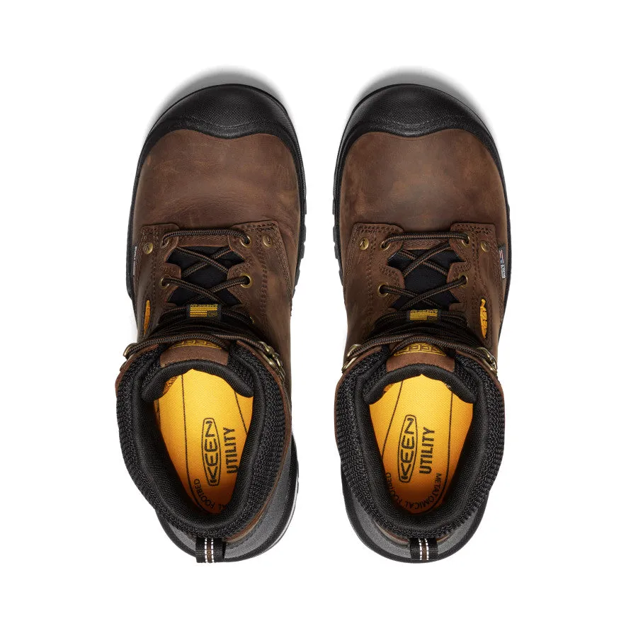 Men's Independence 6" Waterproof Boot (Soft Toe)  |  Dark Earth/Black KEEN