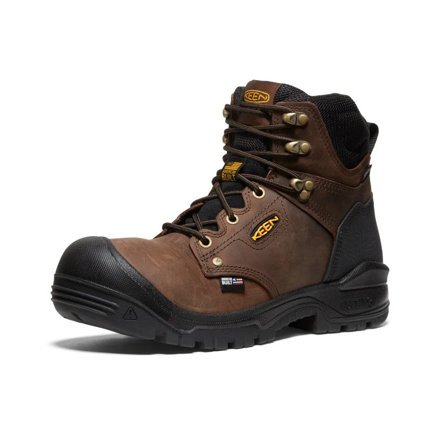 Men's Independence 6" Waterproof Boot (Soft Toe)  |  Dark Earth/Black KEEN