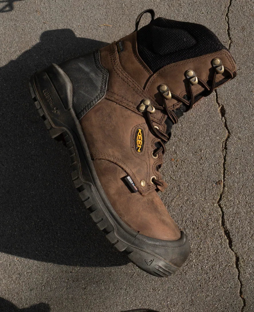 Men's Independence 8" Insulated Waterproof Boot (Carbon Toe)  |  Dark Earth/Black KEEN