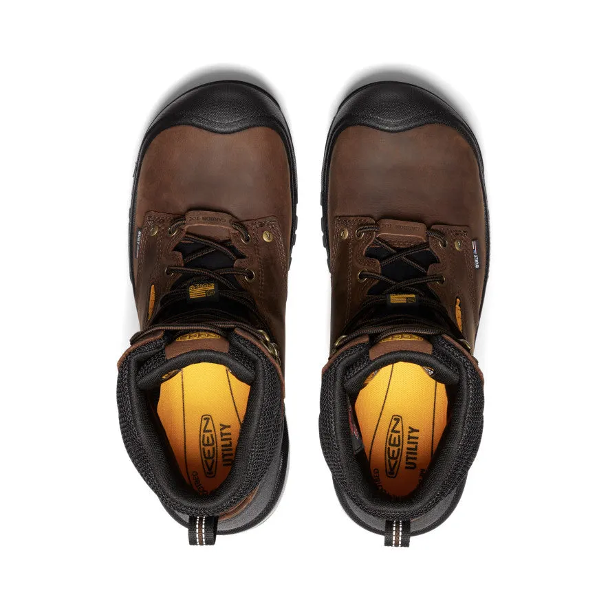 Men's Independence 8" Insulated Waterproof Boot (Carbon Toe)  |  Dark Earth/Black KEEN