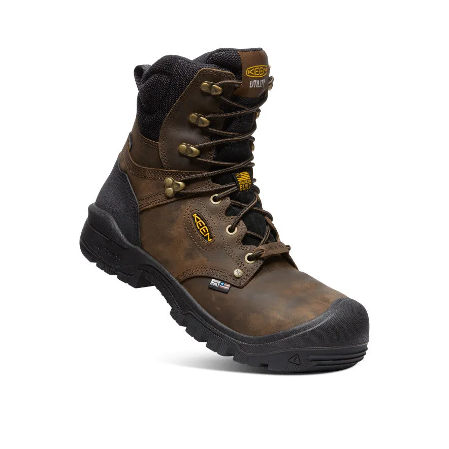 Men's Independence 8" Waterproof Boot (Carbon Toe)  |  Dark Earth/Black KEEN