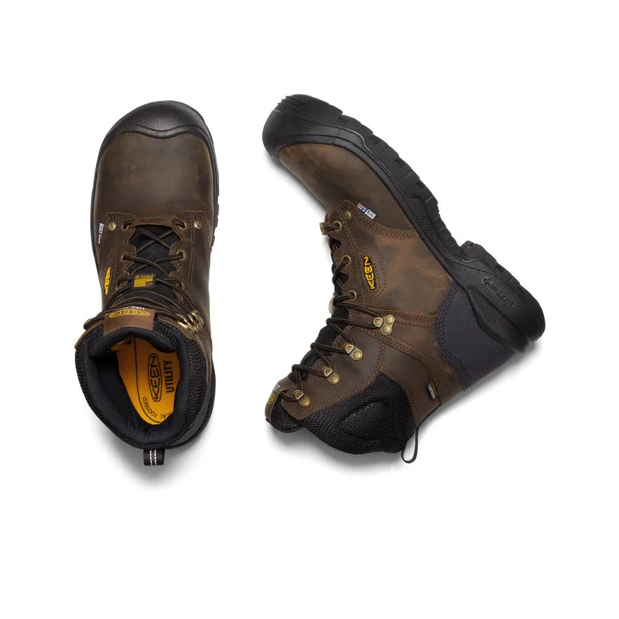 Men's Independence 8" Waterproof Boot (Carbon Toe)  |  Dark Earth/Black KEEN