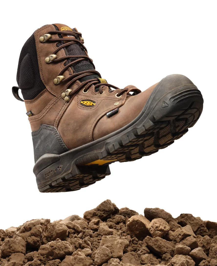 Men's Independence 8" Waterproof Boot (Carbon Toe)  |  Dark Earth/Black KEEN