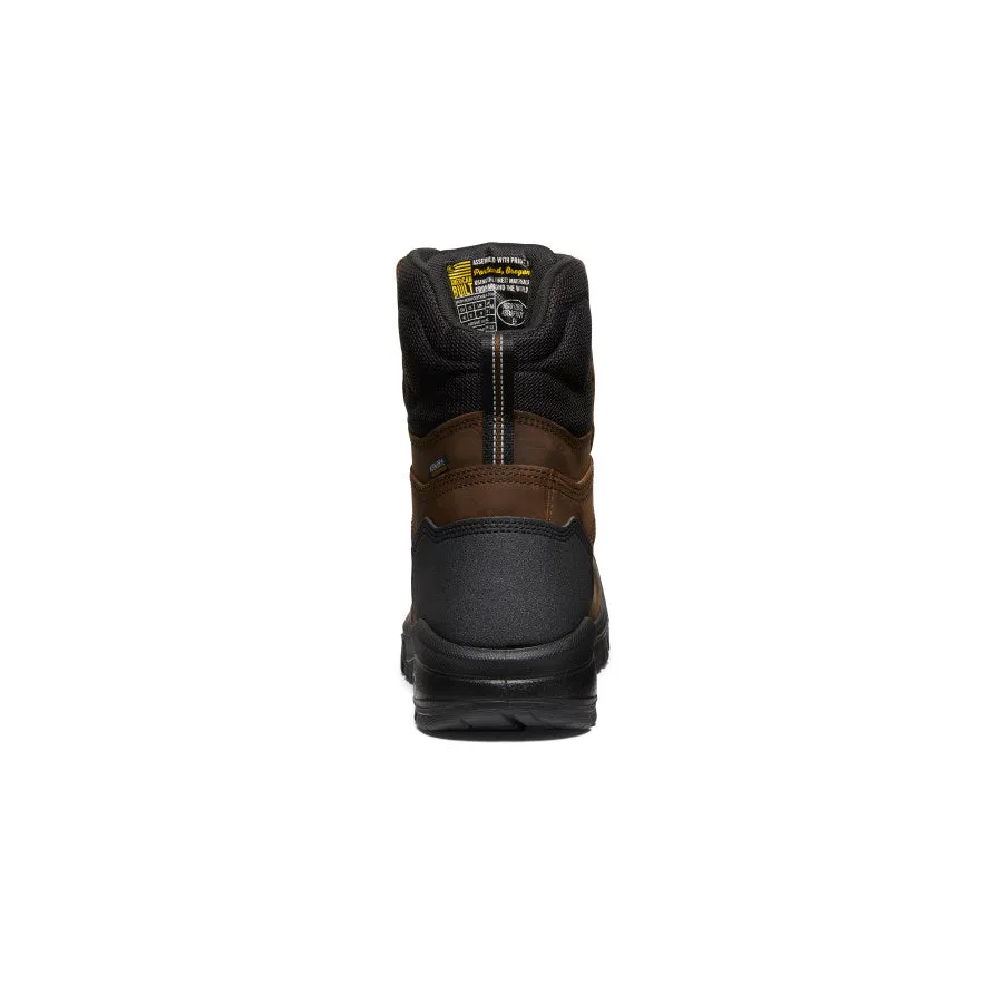 Men's Independence 8" Waterproof Boot (Soft Toe)  |  Dark Earth/Black KEEN