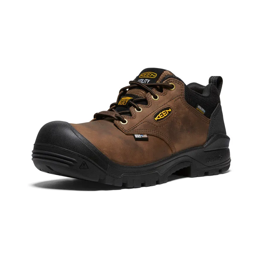 Men's Independence Oxford Waterproof Shoe (Carbon Toe)  |  Dark Earth/Black KEEN