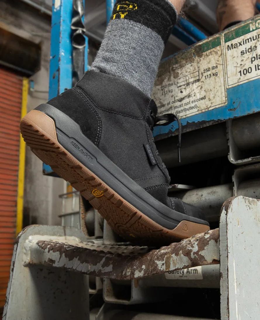 Men's Kenton Mid Work Shoe (Carbon Toe)  |  Black/Gum KEEN