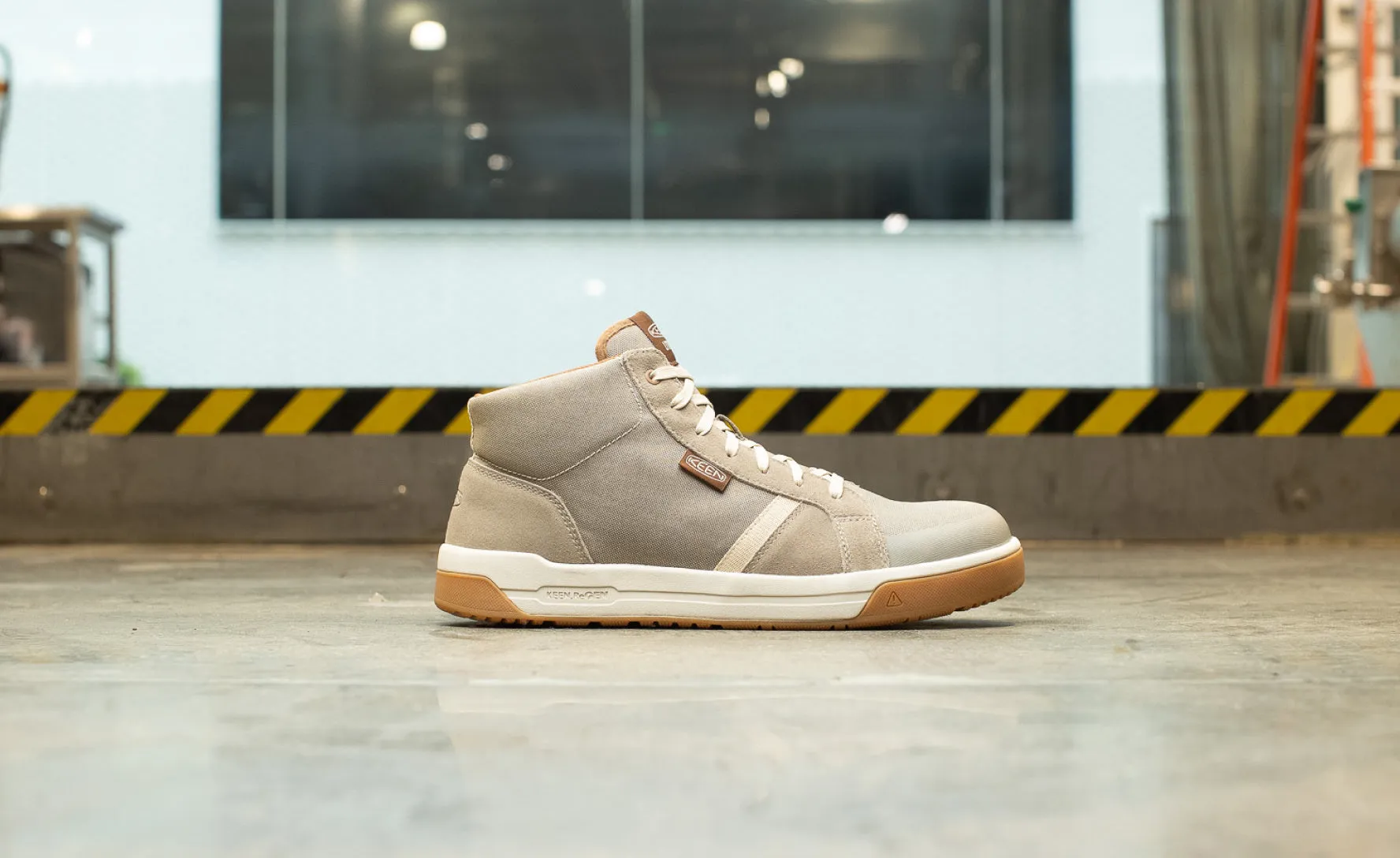 Men's Kenton Mid Work Shoe (Carbon Toe)  |  Brindle/Gum KEEN