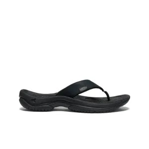 Men's Kona Leather Flip-Flop  |  Black/Steel Grey KEEN