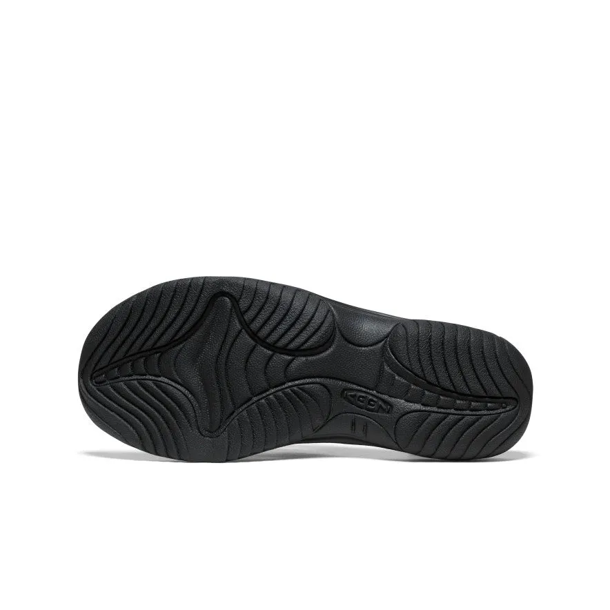 Men's Kona Leather Flip-Flop  |  Black/Steel Grey KEEN