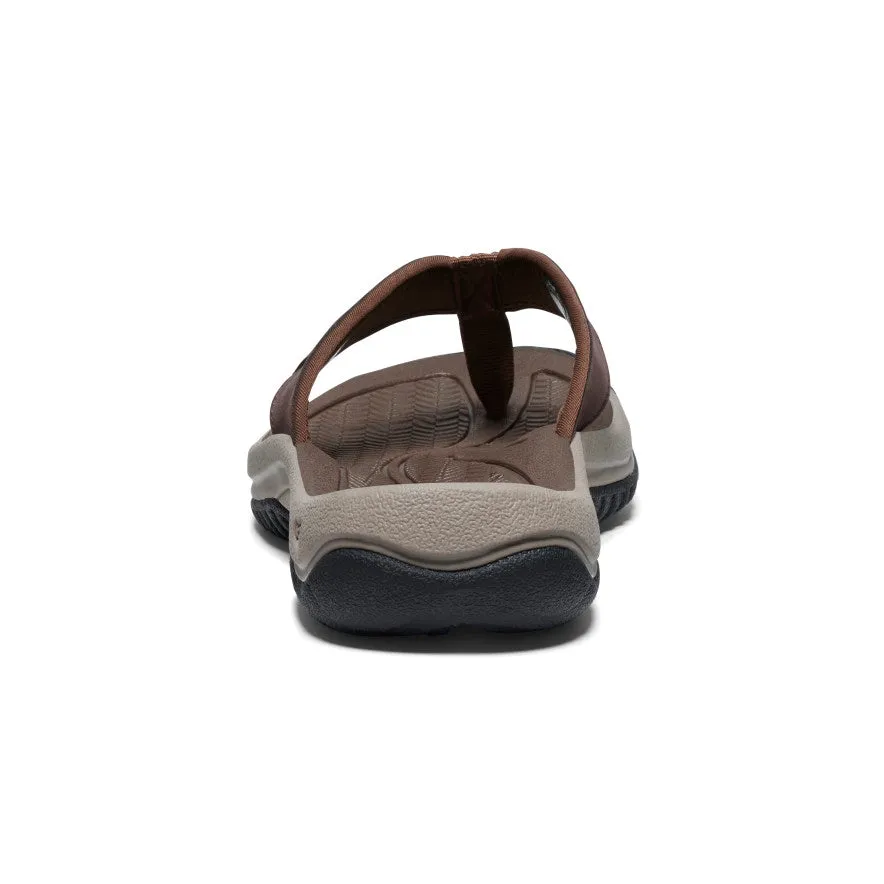 Men's Kona Leather Flip-Flop  |  Java/Dark Earth KEEN
