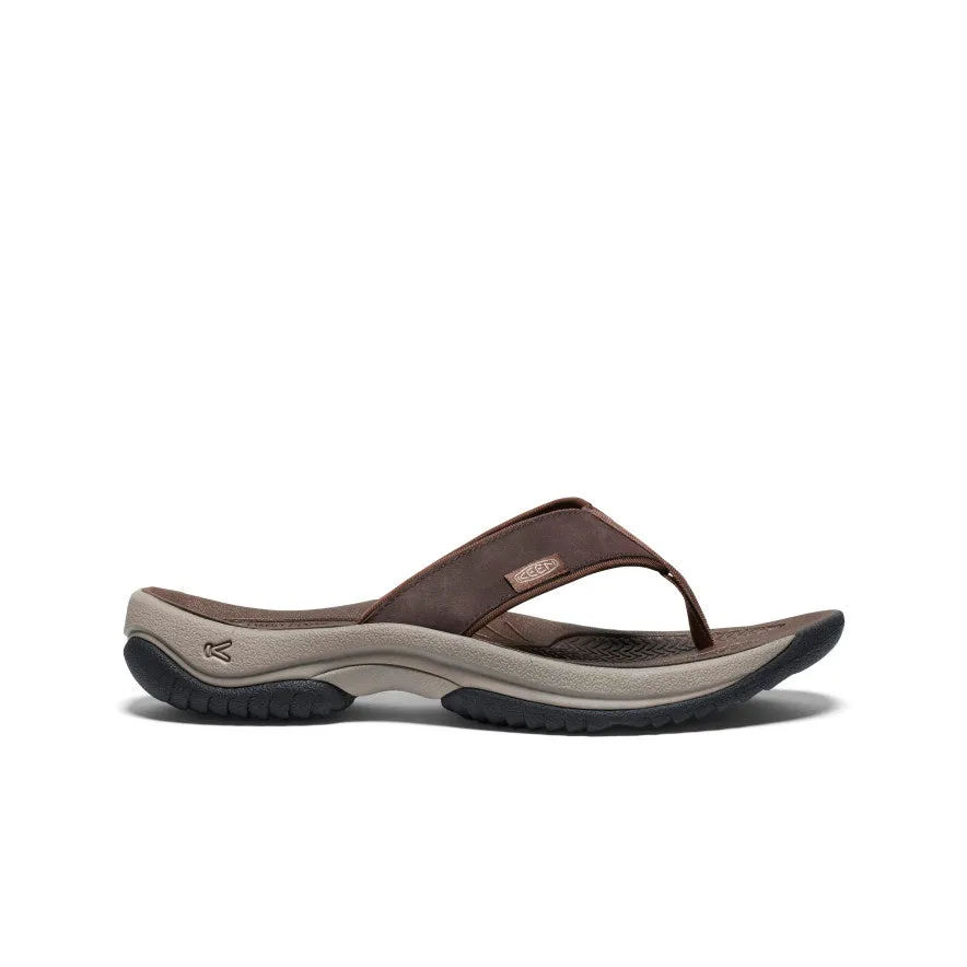 Men's Kona Leather Flip-Flop  |  Java/Dark Earth KEEN