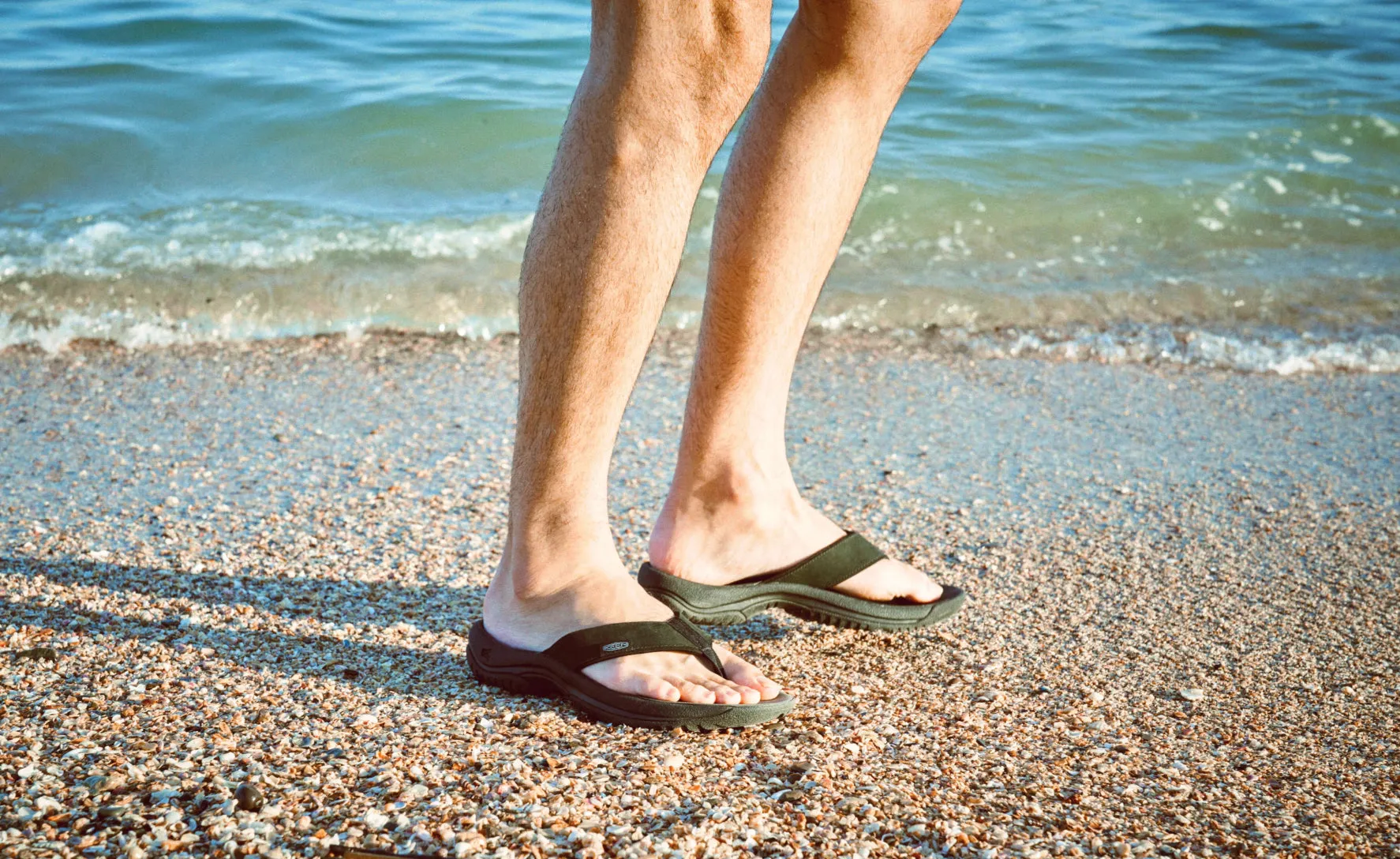 Men's Kona Leather Flip-Flop  |  Java/Dark Earth KEEN