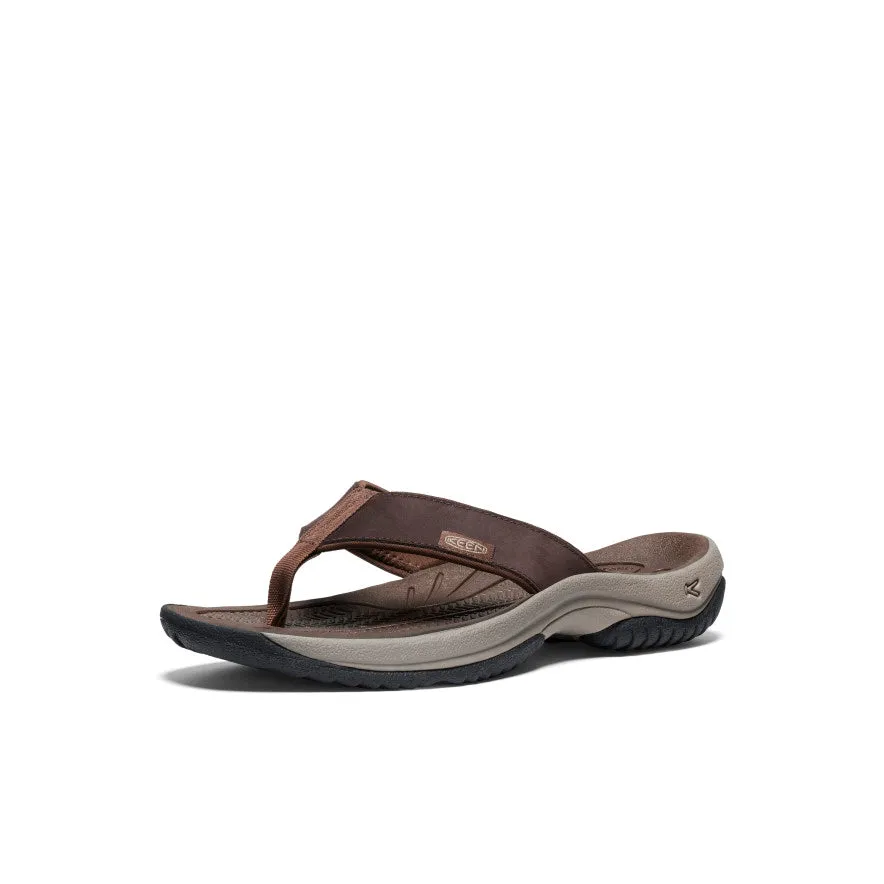 Men's Kona Leather Flip-Flop  |  Java/Dark Earth KEEN