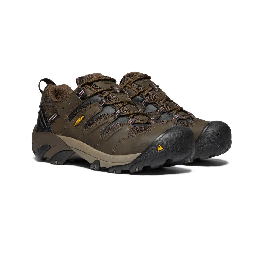 Men's Lansing Low (Steel Toe)  |  Cascade Brown/Fired Brick KEEN