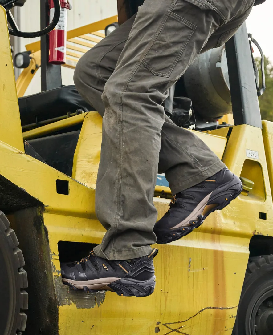 Men's Lansing Mid Waterproof (Steel Toe)  |  Cascade Brown/Brindle KEEN