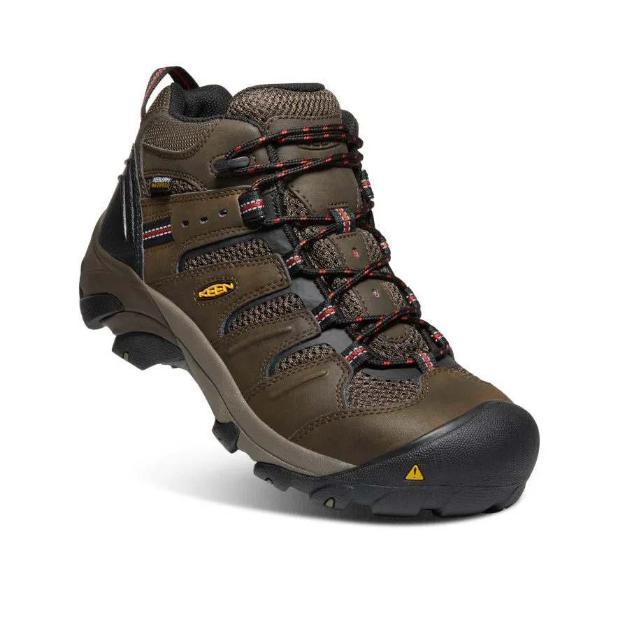 Men's Lansing Mid Waterproof (Steel Toe)  |  Cascade Brown/Brindle KEEN