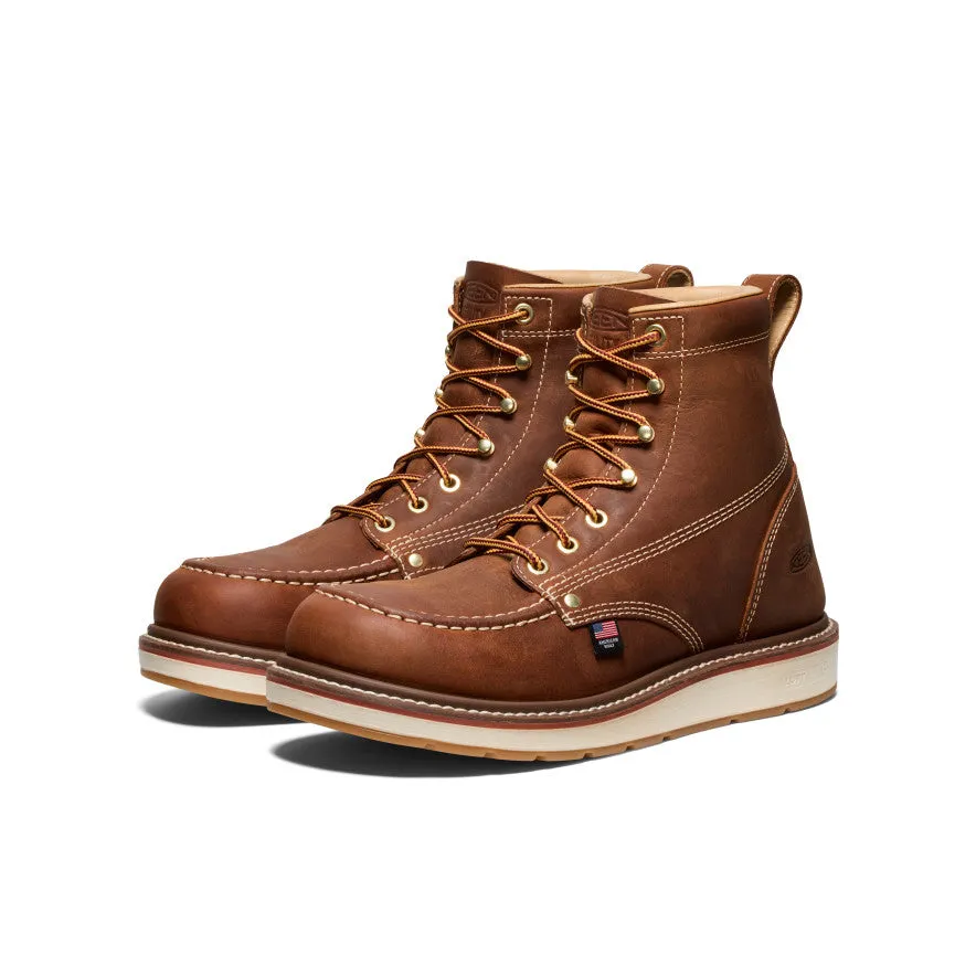 Men's Liberty 6" Boot (Soft Toe)  |  Leather Brown/Birch KEEN