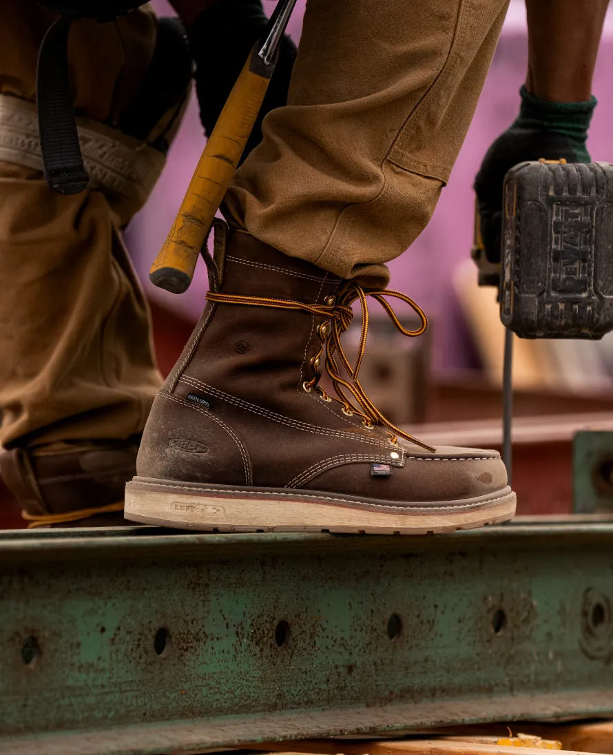 Men's Liberty 8" Waterproof Boot (Carbon Toe)  |  Leather Brown/Gum KEEN