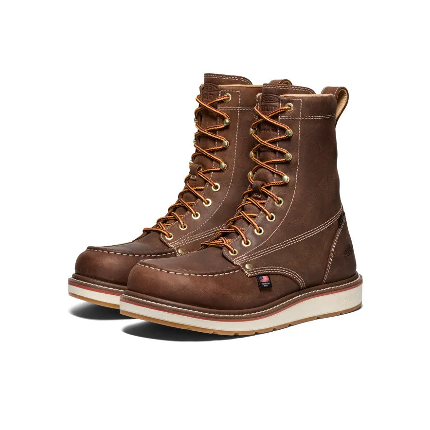 Men's Liberty 8" Waterproof Boot (Carbon Toe)  |  Leather Brown/Gum KEEN