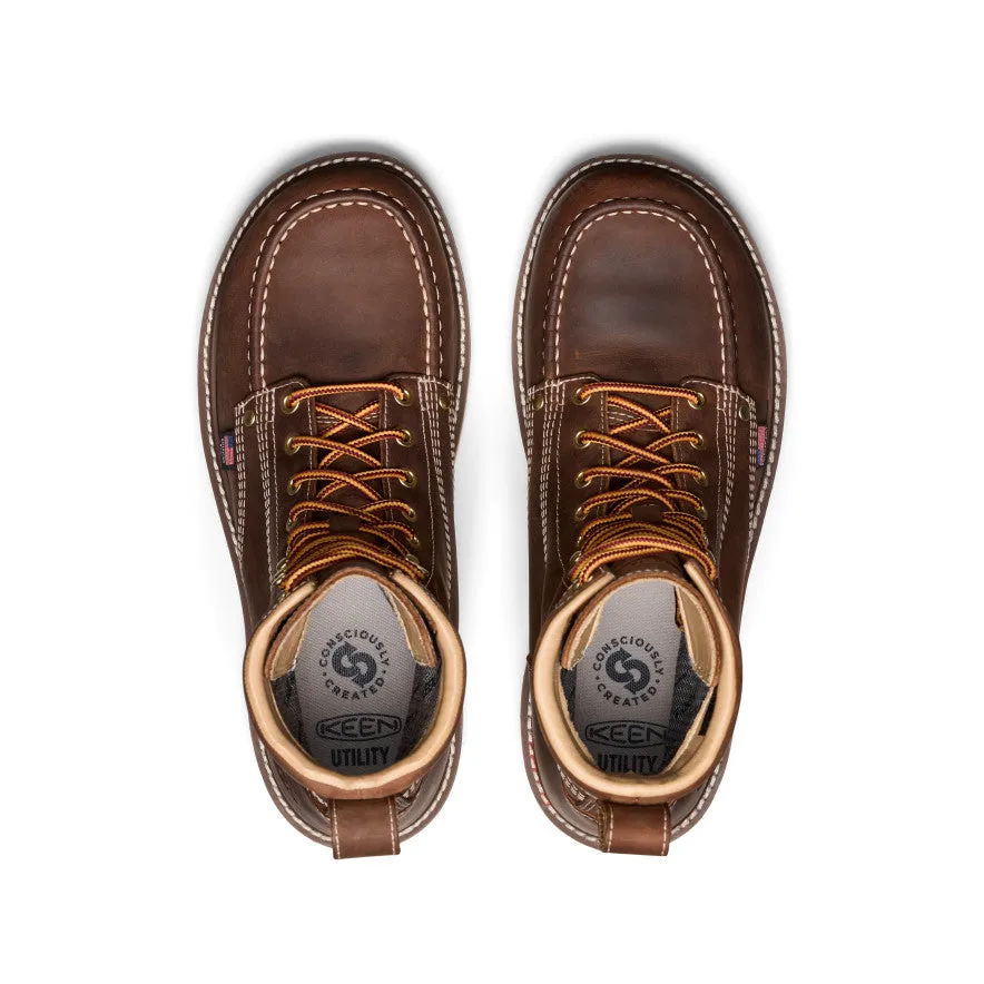 Men's Liberty 8" Waterproof Boot (Carbon Toe)  |  Leather Brown/Gum KEEN