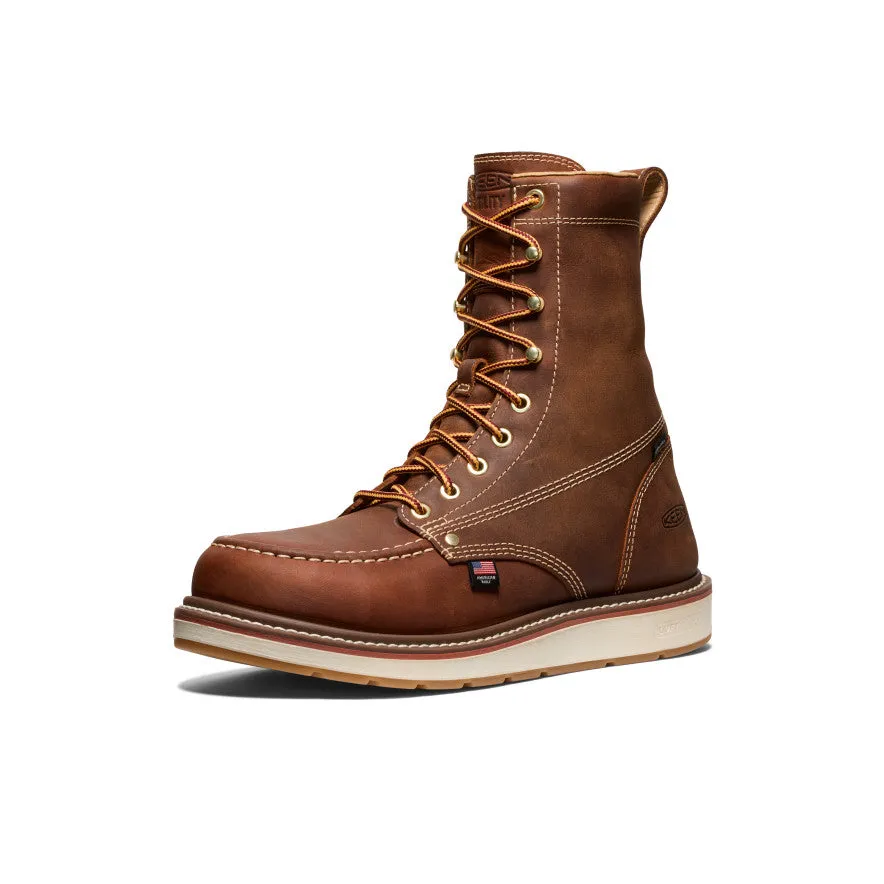 Men's Liberty 8" Waterproof Boot (Soft Toe)  |  Leather Brown/Gum KEEN