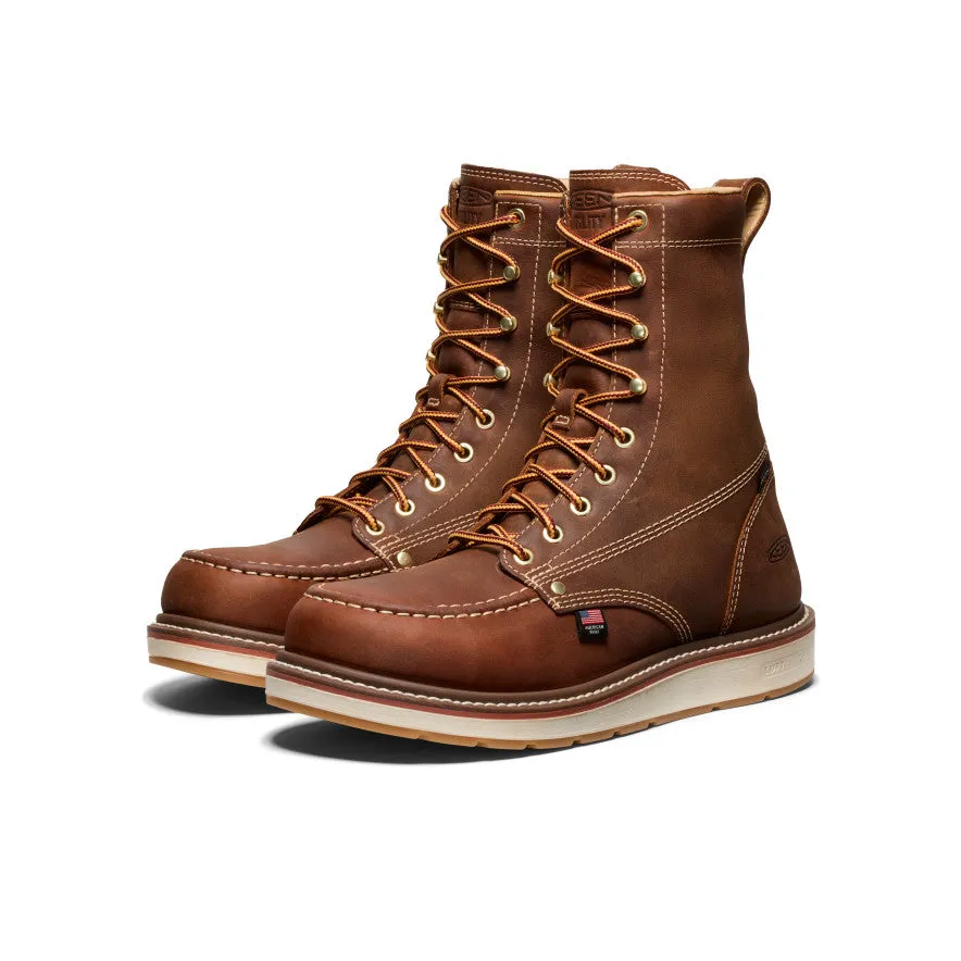 Men's Liberty 8" Waterproof Boot (Soft Toe)  |  Leather Brown/Gum KEEN