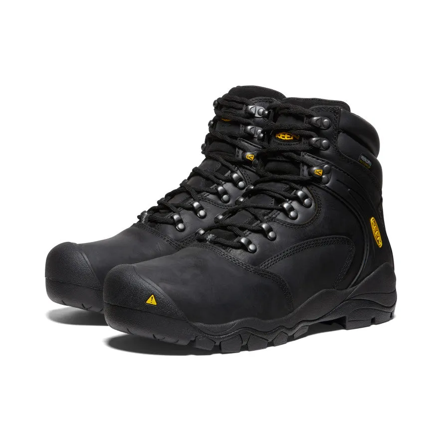 Men's Louisville 6" Waterproof Boot (Steel Toe)  |  Black KEEN