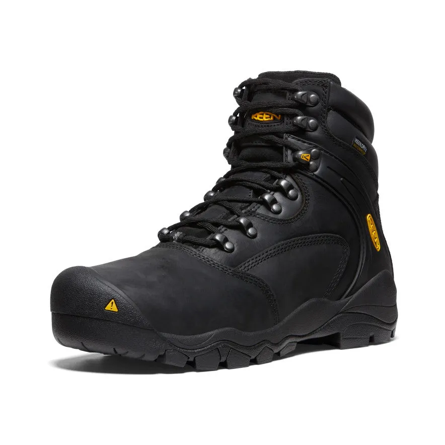 Men's Louisville 6" Waterproof Boot (Steel Toe)  |  Black KEEN