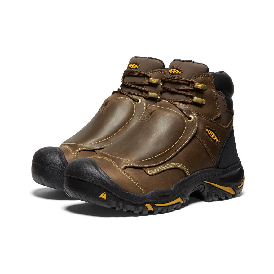 Men's Mt Vernon 6" MET Waterproof Boot (Steel Toe)  |  Cascade Brown KEEN