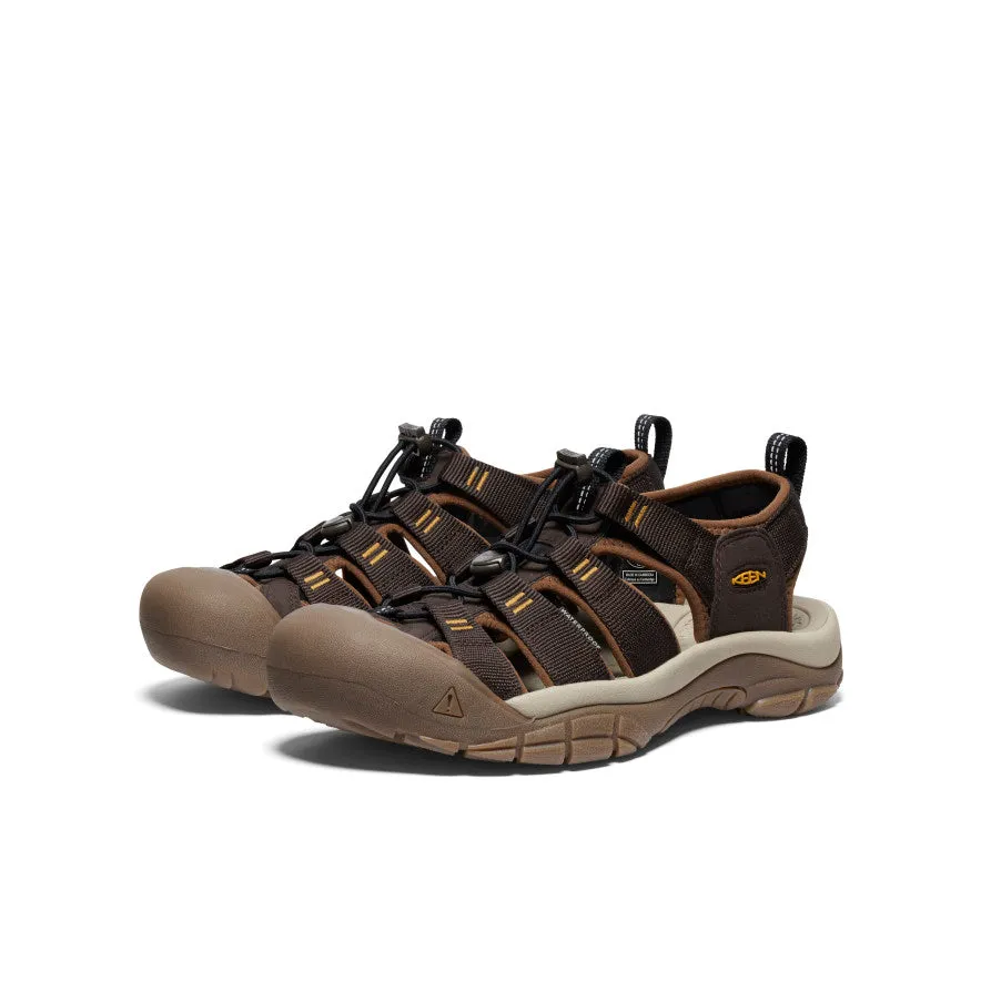 Men's Newport H2 Sandal  |  Java/Golden Yellow KEEN