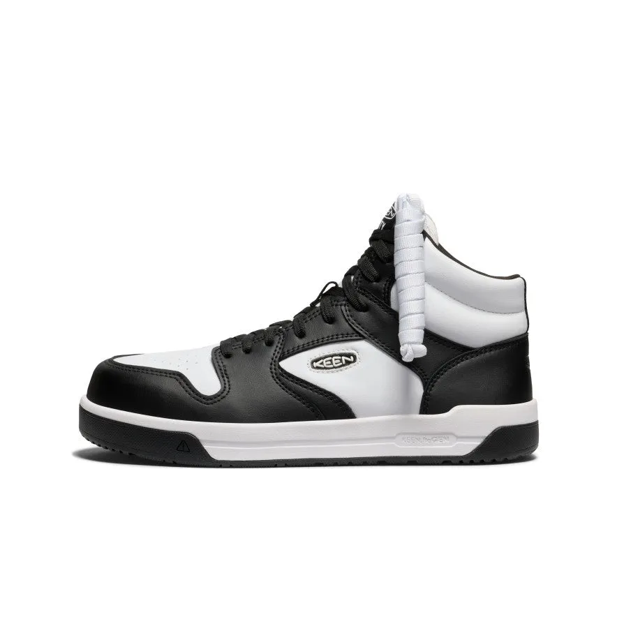 Men's Overton Mid Work Shoe (Carbon Toe)  |  Star White/Black KEEN